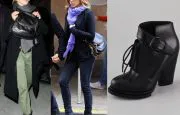 Jennifer Anniston Alexander Wang Luca Platform Booties