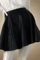 Jennifer Lopez Pleated Faux-Leather Skirt