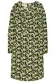 Marni Edition LONGSLEEVE DRESS WITH FIERY PRINT