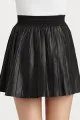Parker Leather Pleated Skirt