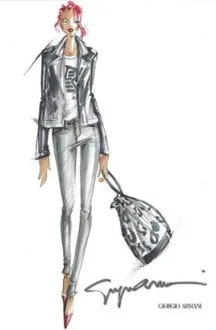 Rihanna for Armani sketch