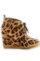 Leopard Lace-Up Booties