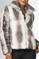 Timeless by Naeem Khan Tissavel Faux Chinchilla Jacket