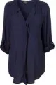 Topshop navy blouse