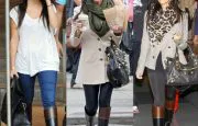 celebs two toned riding boots celebs two toned riding boots