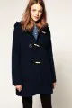 Vila Check Lining Hooded Duffle Coat