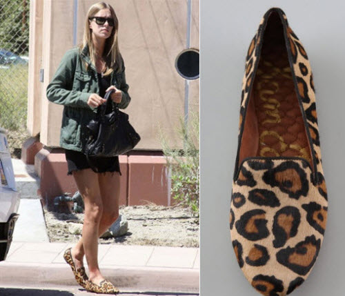 Celebrity Leopard Flats