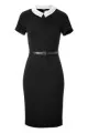 Jason Wu Black Belted Jersey Dress