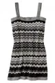 Missoni For Target Strappy Sweater Dress - Black/white Zigzag Print Xs
