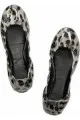 Tory Burch Eddie animal-print patent-leather ballet flats