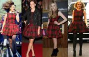 Celebrities in McQ Tartan Dress