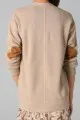 Club Monaco leather elbow patch cardigan