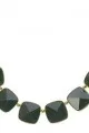 Faceted Peaked Stone Necklace