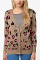 Lucca Couture Leopard Cardigan