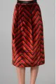 Marc by Marc Jacobs zigzag velvet skirt