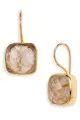 NuNu Designs Small Square Semiprecious Drop Earrings