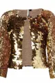 Knitted Gold Sequin Jacket