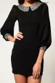 Rare Dress With Jewelled Peter Pan Collar
