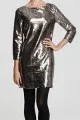 T Tahari Ezra Python Print Sequin Dress