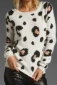 TORN BY RONNY KOBO Alexa Leopard Sweater