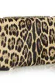 VALENTINO Leopard-print calf hair clutch