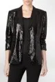 Calvin Klein Sequin Ruched Sleeve Blazer