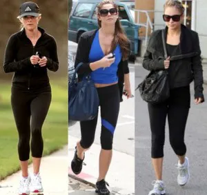 celebs in workout clothes