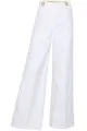 Kyle Poppy-Print Blouse & Wide-Leg Trousers