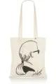 Printed canvas shopper
