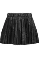 Sachi pleated faux leather skirt