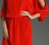 AKIKO Cut Out Sleeve Dress in Indian Red