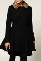 ASOS Fit & Flare Coat With Faux Fur Collar
