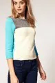 ASOS Metallic Color Block Sweater