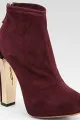 B Brian Atwood Edeline Stretch Suede Ankle Boots