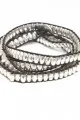 Silver Nugget Wrap Bracelet