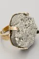 Citrine by the Stones Pyrite Ring