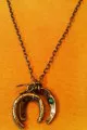 Horseshoe wishbone necklace