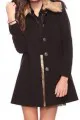 Forever 21 Fleece Jacket With Faux Fur Collar
