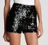 Halston Heritage Sequin Shorts