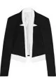 Jane layered twill tuxedo jacket