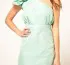 Liquorish Jacquard One Shoulder Dress