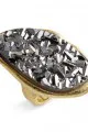 Marcia Moran Oval Chunky Drusy Oversized Ring