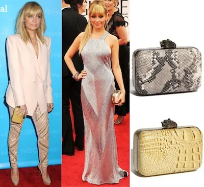 Nicole Richie with House of Harlow 1960 Marley Clutch (1)