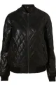 Quilted Leather Bomber