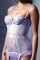 Sheer Lace Corset in Lavender Breeze
