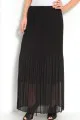Bobeau Chiffon Overlay Skirt