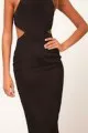 Midi Dress with Cut Out Back