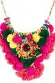 ASOS Mex Tex Large Pom Pom Necklace