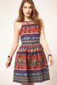 ASOS Skater Dress in Mexican Print