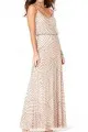 Adrianna Papell Dress, Sleeveless Spaghetti Strap Beaded Blouson Evening Gown